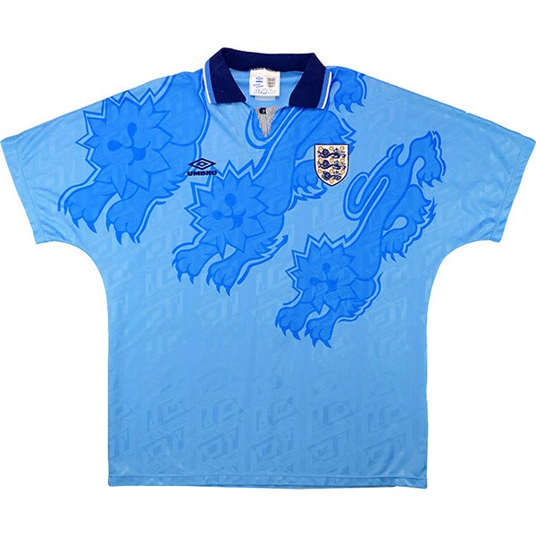Tailandia Camiseta Inglaterra 3ª Kit Retro 1992 Azul